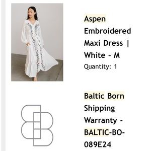 Beautiful Baltic Born Maxi Dress, can be worn as bump friendly